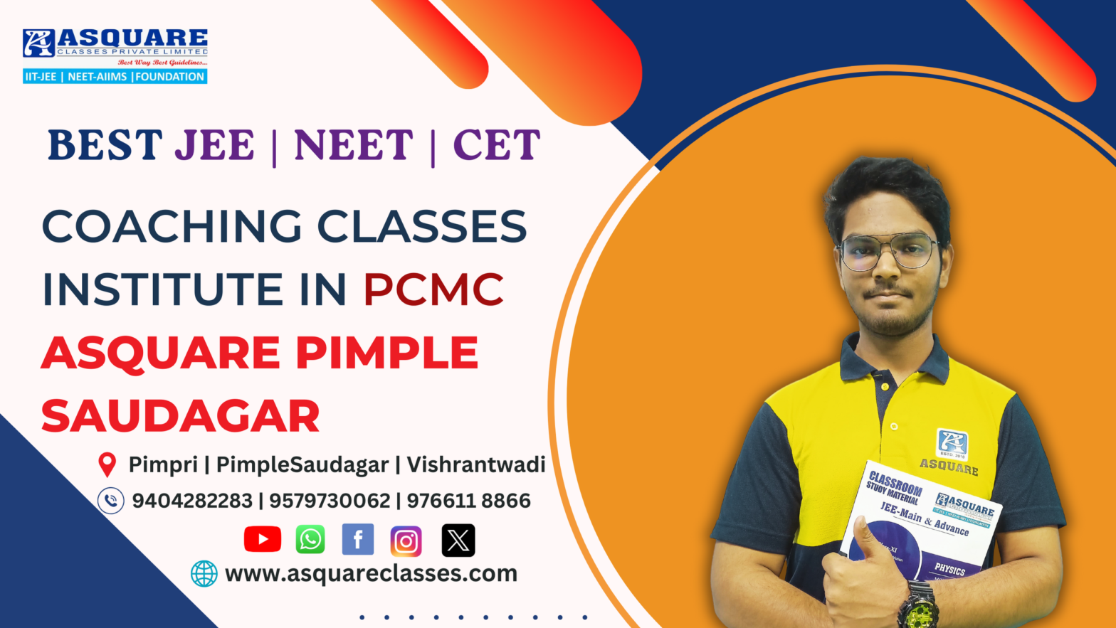 Best Coaching for JEE, NEET & CET in Pimple Saudagar| ASQUARE