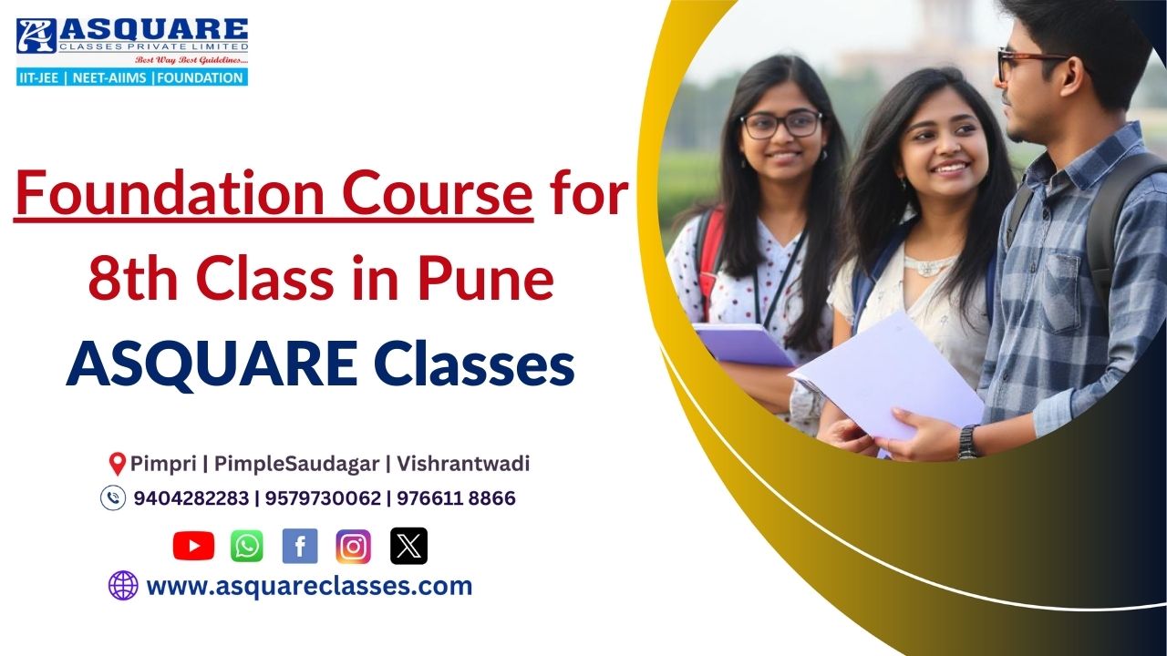 Foundation Course for 8th Class in Pune ASQUARE Classes