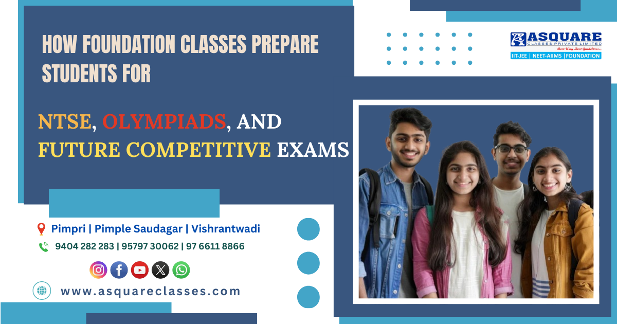 How Foundation Classes Prepare Students for NTSE, Olympiads, and Future Competitive Exams | ASQUARE Academy