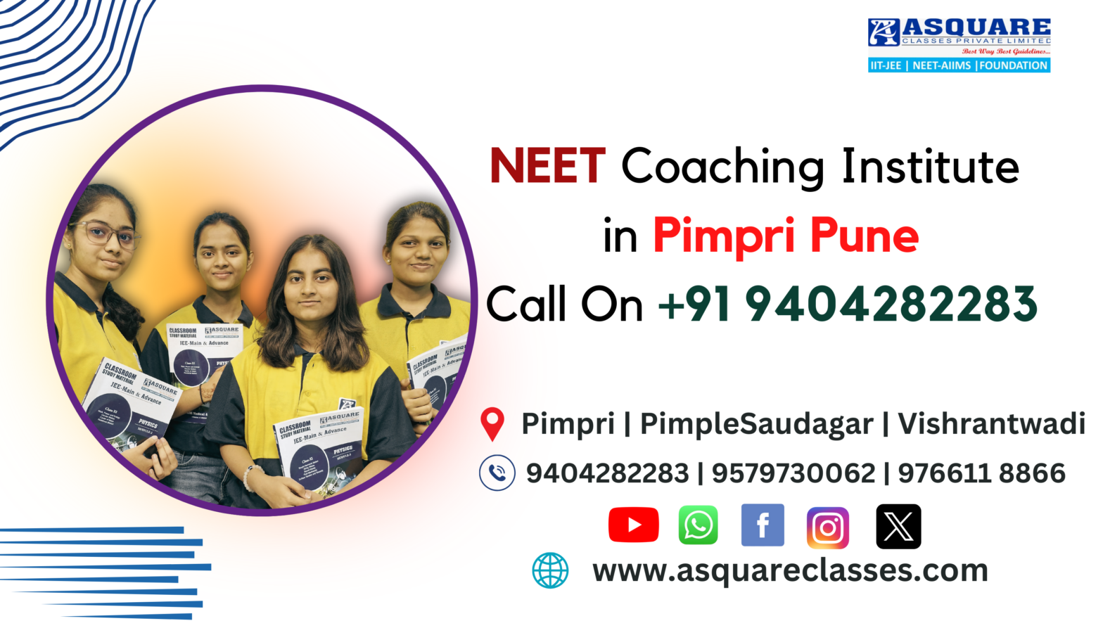 Best NEET Coaching Institute in Pimpri | ASQUARE Academy Pune